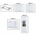 Ver imagem 5 de Cozinha Completa Miami 9 Portas 5 Gavetas 100% Mdf Americana Branco - Panorama Móveis