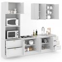 Ver imagem 6 de Cozinha Completa Miami 9 Portas 5 Gavetas 100% Mdf Americana Branco - Panorama Móveis