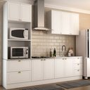 Ver imagem 1 de Cozinha Completa Miami 9 Portas 5 Gavetas 100% Mdf Americana Branco - Panorama Móveis