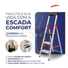 Escada Comfort 03 Degraus Alumínio Reforçada Alumasa 150kg - 2