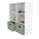 Ver imagem 3 de Estante de Nichos com Baús Organizadores Nuvem Simon 100% Mdf Woodcore