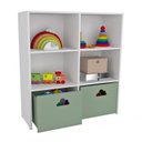 Ver imagem 1 de Estante de Nichos com Baús Organizadores Nuvem Simon 100% Mdf Woodcore