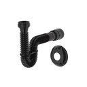 Ver imagem 1 de Sifão Tubo Extensívo Preto Brilhante c/Suporte/Canopla Censi