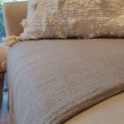 Manta de Sofá Artesanal Algodão Fendi King 220 X 300 - 3