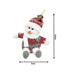 Kit 4 Bonecos Natal Papai Noel, Boneco Neve, Rena e Urso - 4