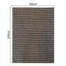 Tapete Sisal Sintetico Mesclado Argila com Bege 1,50 x 2,50 - 4