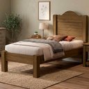 Ver imagem 2 de Cama Solteiro Mdf 205x96 Cm Thalia Castanho Decmade