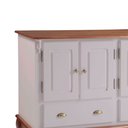 Ver imagem 3 de Balcão Buffet 4 Portas 2 Gavetas Hannover 60815 Linz Móveis - Off White/Imbuia
