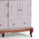 Ver imagem 4 de Balcão Buffet 4 Portas 2 Gavetas Hannover 60815 Linz Móveis - Off White/Imbuia