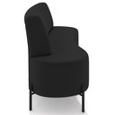 Ver imagem 7 de Sofá Chaise 2 Lugares Sala Living 160cm Pés Industrial Cayman K01 Veludo Preto - Lyam Decor