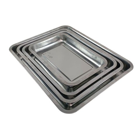 Assadeira Retangular Aluminio Kit 4 Forma Assar Bolo Pao Forno Cozinha