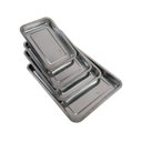 Ver imagem 2 de Assadeira Retangular Aluminio Kit 4 Forma Assar Bolo Pao Forno Cozinha