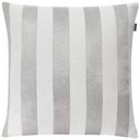 Ver imagem 3 de Kit 3 Capas de Almofadas Luxo Adamascado, Listrado e Medalhão Prata e Branco 45x45cm Sua Casa Decor