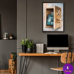 Quadro Grande Decoração Home Office Elegante Moderno Revenda:Guardando Sonhos - 4