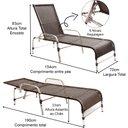 Ver imagem 5 de 2 Espreguiçadeiras De Piscina Varanda Fibra Sintética - Tabaco