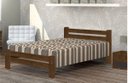 Ver imagem 1 de Cama de Casal Piazza de Madeira Maciça Tauari - Cor Imbuia