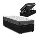 Ver imagem 1 de Cama Box com Baú Solteiro + Colchão de Espuma Semi-ortopédico - Ortobom - Iso 100 - Suporta até 100