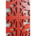 Ver imagem 4 de Painel Divisor Cobogó Mdf 3mm Vermelho - Modelo M0001 - Kit Decorativo Vazado Modular para Sala