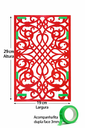 Ver imagem 6 de Painel Divisor Cobogó Mdf 3mm Vermelho - Modelo M0001 - Kit Decorativo Vazado Modular para Sala