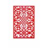 Painel Divisor Cobogó Mdf 3mm Vermelho - Modelo M0001 - Kit Decorativo Vazado Modular para Sala - 1