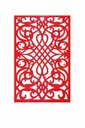 Ver imagem 1 de Painel Divisor Cobogó Mdf 3mm Vermelho - Modelo M0001 - Kit Decorativo Vazado Modular para Sala