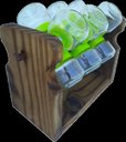 Ver imagem 1 de Porta Tempero/condimento Giratório Com 12 Potes De Vidro.:Tampas Brancas