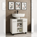 Ver imagem 5 de Gabinete Premium para Banheiro Acoplado com Prateleiras - Jm3 Móveis:branco