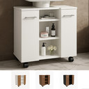 Ver imagem 7 de Gabinete Premium para Banheiro Acoplado com Prateleiras - Jm3 Móveis:branco