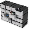 Caixa organizadora gaveteiro plastico com 16 gavetas para pequenas pecas multiuso arqplast 7000 - 3