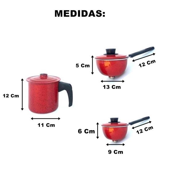 Cuscuzeiro Individual vermelho para duas pessoas 3 unidades - 4