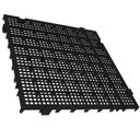 Ver imagem 2 de Piso Modular Preto em Plástico 50x50x2,6 - Presto