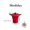 Cuscuzeiro vermelho cuscuz panela vaporizadora legumes 1 und - 2