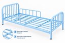 Ver imagem 5 de Cama Montessoriana Infantil Solteiro em Aço Azul