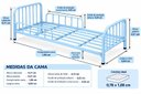 Ver imagem 4 de Cama Montessoriana Infantil Solteiro em Aço Azul