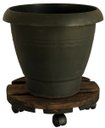 Ver imagem 3 de Suporte em Madeira para Vasos e Botijão 30x30cm com Rodinhas