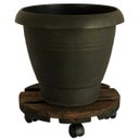 Ver imagem 3 de Suporte em Madeira para Vasos e Botijão 30x30cm com Rodinhas