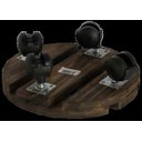 Ver imagem 4 de Suporte em Madeira para Vasos e Botijão 30x30cm com Rodinhas