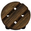 Ver imagem 2 de Suporte em Madeira para Vasos e Botijão 30x30cm com Rodinhas