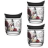 Conjunto 3 Copos Thor Vidro Com Tampa 700ml Marvel Original - 2