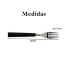 Ver imagem 2 de Conjunto de Garfos Cabo Plástico Preto Cozinha Mesa Casa 6un