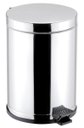 Ver imagem 1 de Lixeira Inox Com Pedal Cozinha Banheiro 10,5L Recip. Interno Plástico Viel 3567