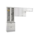 Ver imagem 1 de Cozinha Modulada Henn Americana 3 Peças (2 Armários + 1 Paneleiro) Cpt07 Branco
