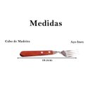 Ver imagem 2 de Conjunto de Garfos Cabo de Madeira Resistente Cozinha 6 Und