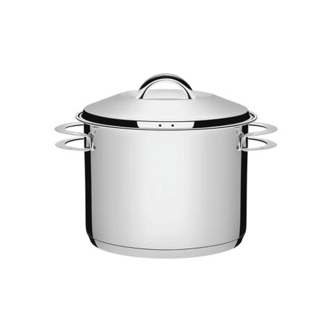 Caldeirão Tramontina Solar em Aço Inox Fundo Triplo com Tampa e Alças 24 Cm 9,6 L Tramontina