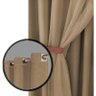 cortina para apartamento varao Paris  2,80 x 2,40 bege - 4