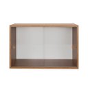 Ver imagem 2 de Armário Kit 64 Freijó com Portas de Correr Acrílico e Puxador Montante Natural