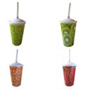 Ver imagem 1 de Copos para Bebidas Personalizados Frutas - Kit 4 Unidades