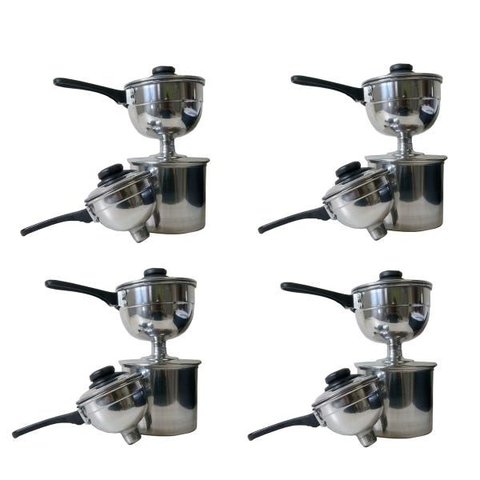 Cuscuzeiro Individual Alumínio para Duas Pessoas 4 Unidade