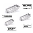 Ver imagem 4 de Jogo Assadeiras 3 Peças Tabuleiro Forma Pão Borda Alta Kit