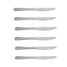 Conjunto jogo de faca inox jantar mesa decoração cozinha 6un - 1